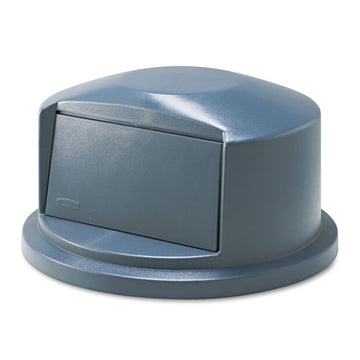 Rubbermaid® Commercial Brute Dome Top Swing Door Lid For 32 Gal Waste Containers, Plastic, Gray freeshipping - TVN Wholesale